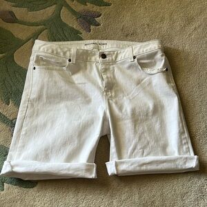 MICHAEL KORS White Denim Shorts